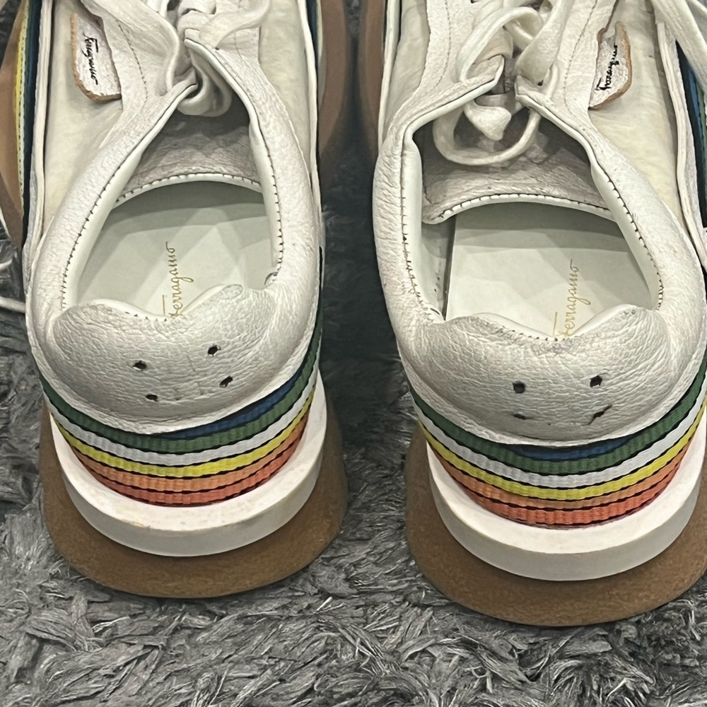 Salvatore Ferragamo Degrees Rainbow Sneaker Shoes - Picture 8 of 11